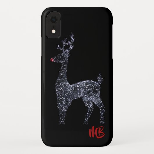 Monogram rendieren kerstverlichting | FEESTDAGEN Case-Mate iPhone Case (Achterkant)