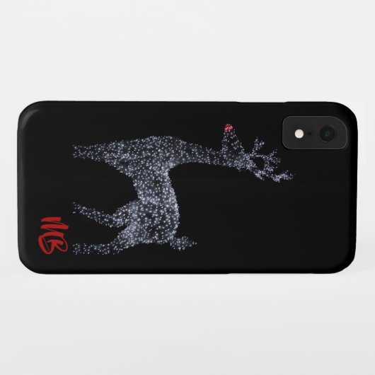 Monogram rendieren kerstverlichting | FEESTDAGEN Case-Mate iPhone Case (Achterkant (horizontaal))