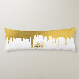 Monogram rendy Gold Metallic Drives Lichaamskussen