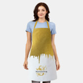 Monogram rendy Gold Metallic Drives Schort (Gedragen)