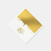 Monogram rendy Gold Metallic Drives Servet (Hoek)