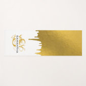 Monogram rendy Gold Metallic Drives Yogamat (Voorkant (horizontaal))