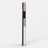 Monogram rendy Roos roze gouden metalen riemen Case-Mate iPhone Case (Achterkant/rechts)