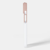 Monogram rendy Roos roze gouden metalen riemen Case-Mate iPhone Case (Achterkant / Links)