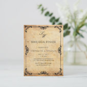 monogram repetitie binnenuit Uitnodiging Kaart (Staand voorkant)