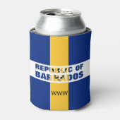 Monogram Republiek Barbados Blikjeskoeler (Blikje Voorkant)