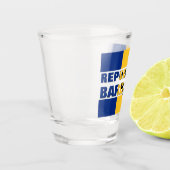 Monogram Republiek Barbados Shot Glas (Links)