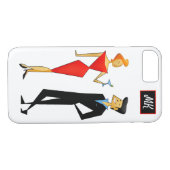 Monogram Rero 50s Couple Cocktail Party Case-Mate iPhone Case (Achterkant (Horizontaal))