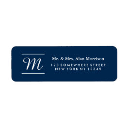 Monogram retouradres etiket 3
