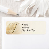 Monogram retouradres etiketten letter J (Insitu)