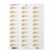 Monogram retouradres etiketten letter P (Full Sheet)