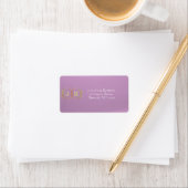 Monogram retouradres - Lavendel Etiket (Insitu)