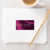Monogram Retouradres - Plum Etiket (Insitu)