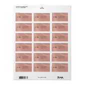 Monogram Retouradres - Roségoud Etiket (Full Sheet)