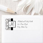 Monogram retouradreslabels etiket (Insitu)