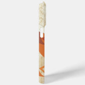 Monogram Retro Fox Art Oranje Retro iphone Case-Mate iPhone Case (Achterkant / Rechts)