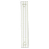 Monogram Retro Groen Witte Strepen Script Trouw Lange Tafelloper (Voorkant)
