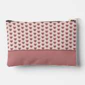 Monogram Retro Hearts Pink Burgundy Etui (Achterkant)