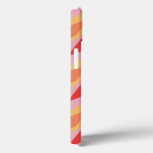 Monogram Retro Hippie 70er jaren Roze Geometrisch Case-Mate iPhone Case (Achterkant / Rechts)