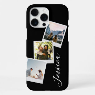 Monogram Retro Instant Foto Collage iPhone 16 Pro Max Hoesje