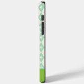 Monogram Retro Kerst Diamanten Roze & Groen Case-Mate iPhone Case (Achterkant / Links)