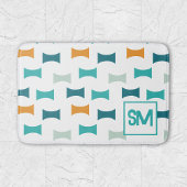 Monogram Retro Mid Century geometrisch patroon Badmat