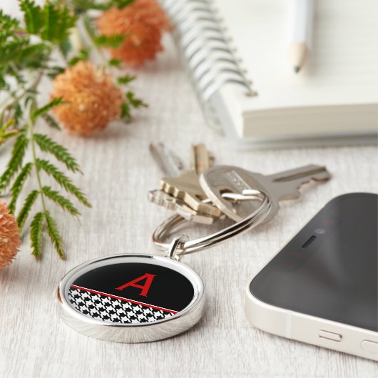 monogram retro-Sleutelhanger Sleutelhanger (Zijkant)