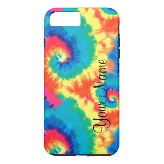 Monogram Retro Tie Dye Case-Mate iPhone Case (Achterkant)