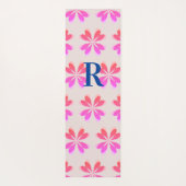 Monogram Retro ventilatorroze roze beige Yogamat (Achterkant)