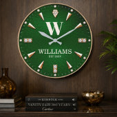 Monogram retro vintage modern luxury grote klok