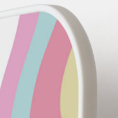 Monogram Retro Waves Kleurrijk  Pickleball Paddle (Links Detail)