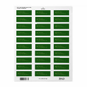 Monogram Return Address Label (Full Sheet)