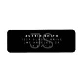Monogram Return Address Label (Voorkant)
