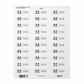 Monogram - Return Address Labels (Full Sheet)