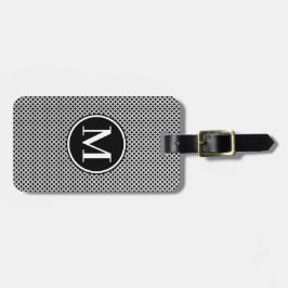 Monogram RF Black Diamond Dot Bagagelabel