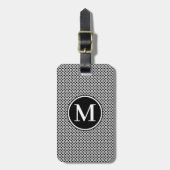 Monogram RF Black Diamond Dot Bagagelabel (Voorkant verticaal)