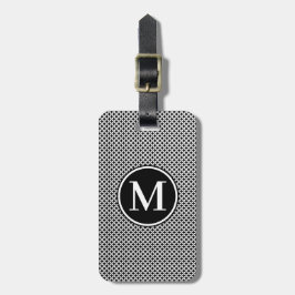 Monogram RF Black Diamond Dot Bagagelabel
