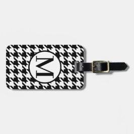 Monogram RF Black Houndstooth Bagagelabel