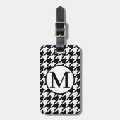 Monogram RF Black Houndstooth Bagagelabel (Voorkant verticaal)