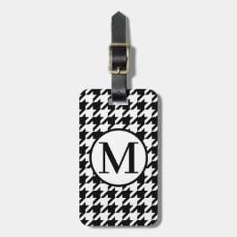 Monogram RF Black Houndstooth Bagagelabel