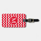 Monogram RF Rode golven Bagagelabel (Voorkant horizontaal)