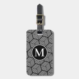 Monogram RF zwarte strippons Bagagelabel