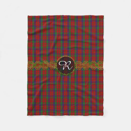 Monogram Robertson Tartan Fleece Deken (Voorkant)