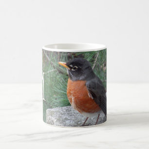 Monogram Robin Photo Koffiemok
