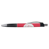 Monogram rode bloedcirkel pen (Bovenkant)