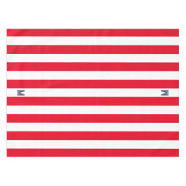 Monogram rode Cabana Stripe & gepersonaliseerde ma Tafelkleed