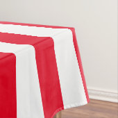 Monogram rode Cabana Stripe & gepersonaliseerde ma Tafelkleed (Voorbeeld)