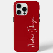 Monogram Rode Case-Mate iPhone Case (Achterkant)