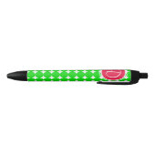 Monogram rode en groene pokadot zwarte inkt pen (Bodem)