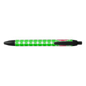 Monogram rode en groene pokadot zwarte inkt pen (Achterkant)